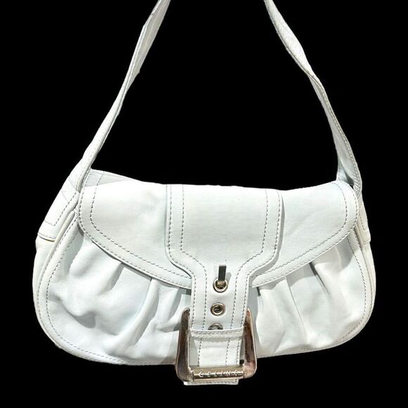 CELINE w/COA Light Tiffany Blue Shoulder Bag Hobo Luxury Leather Purse Bag w/ C - Picture 3 of 13